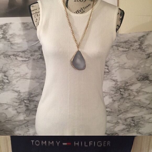 New! Tommy Hilfiger Super Soft Sweater Tank! - Picture 1 of 5